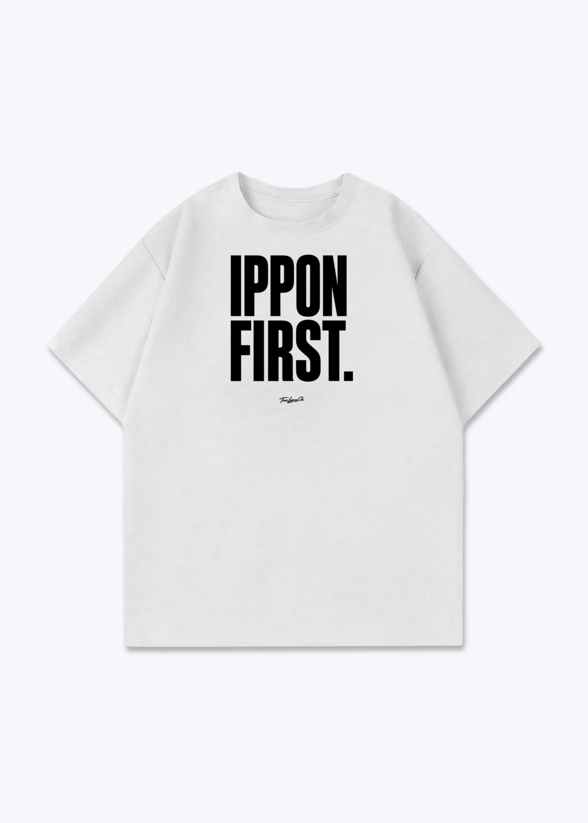 IPPON FIRST - Oversized Shirt - White Front (Designed)