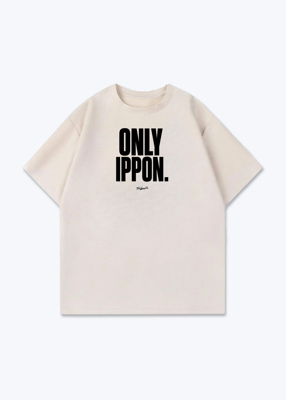 ONLY IPPON - Oversized Shirt - Beige Front (Designed)