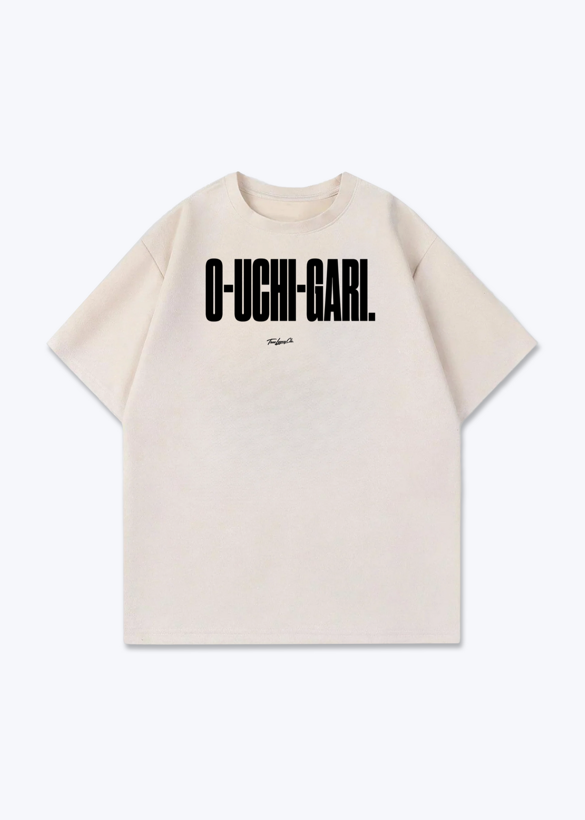 O-UCHI-GARI - Oversized Shirt - Beige Front (Designed)