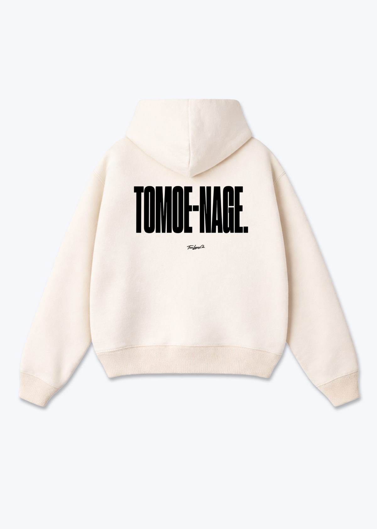 TOMOE-NAGE - Oversized Hoodie - Beige Back (Designed)