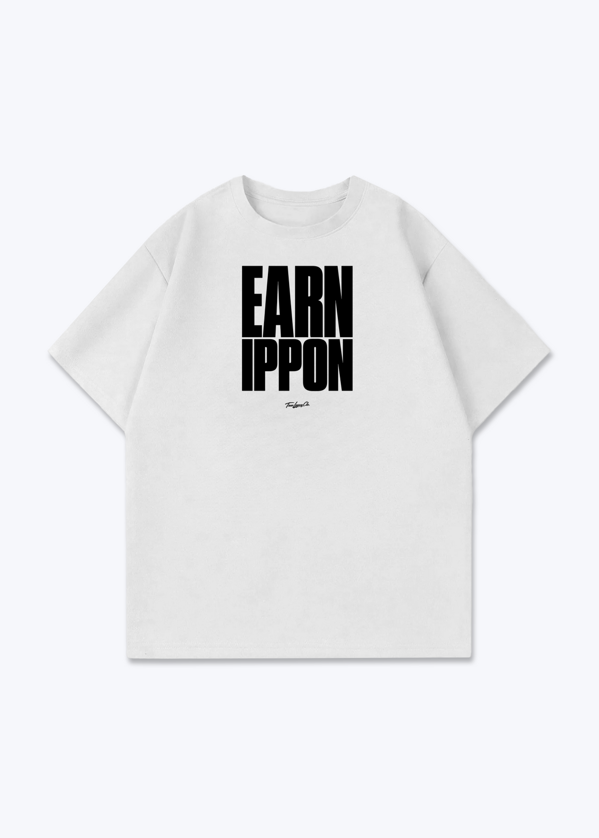 EARN IPPON - Oversized Shirt - White Front (Designed)