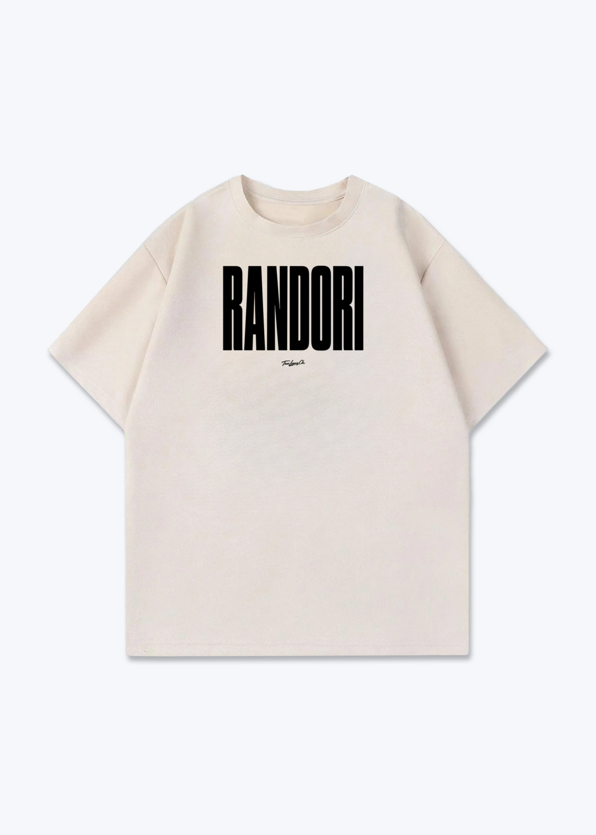 RANDORI - Oversized Shirt - Beige Front (Designed)