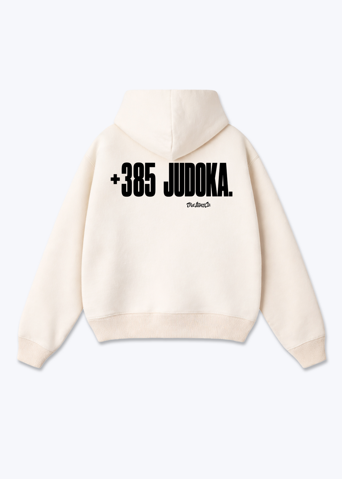 +385 JUDOKA (CRO) - Oversized Hoodie - Beige Back (Designed)