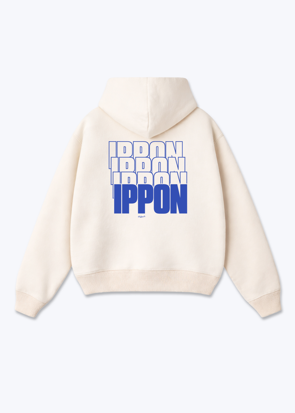 IPPON ECHO (ORIGINAL) - Oversized Hoodie - Beige Back (Designed)