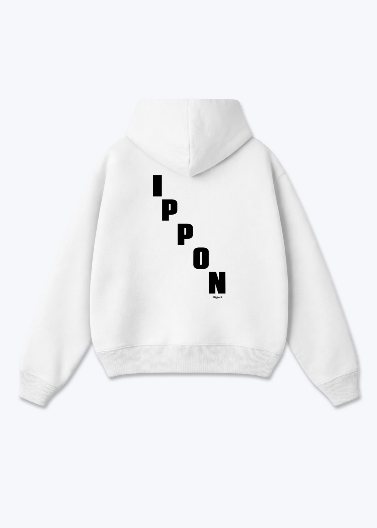 IPPON DIAGONAL STACK - Oversized Hoodie - White Back (Designed)