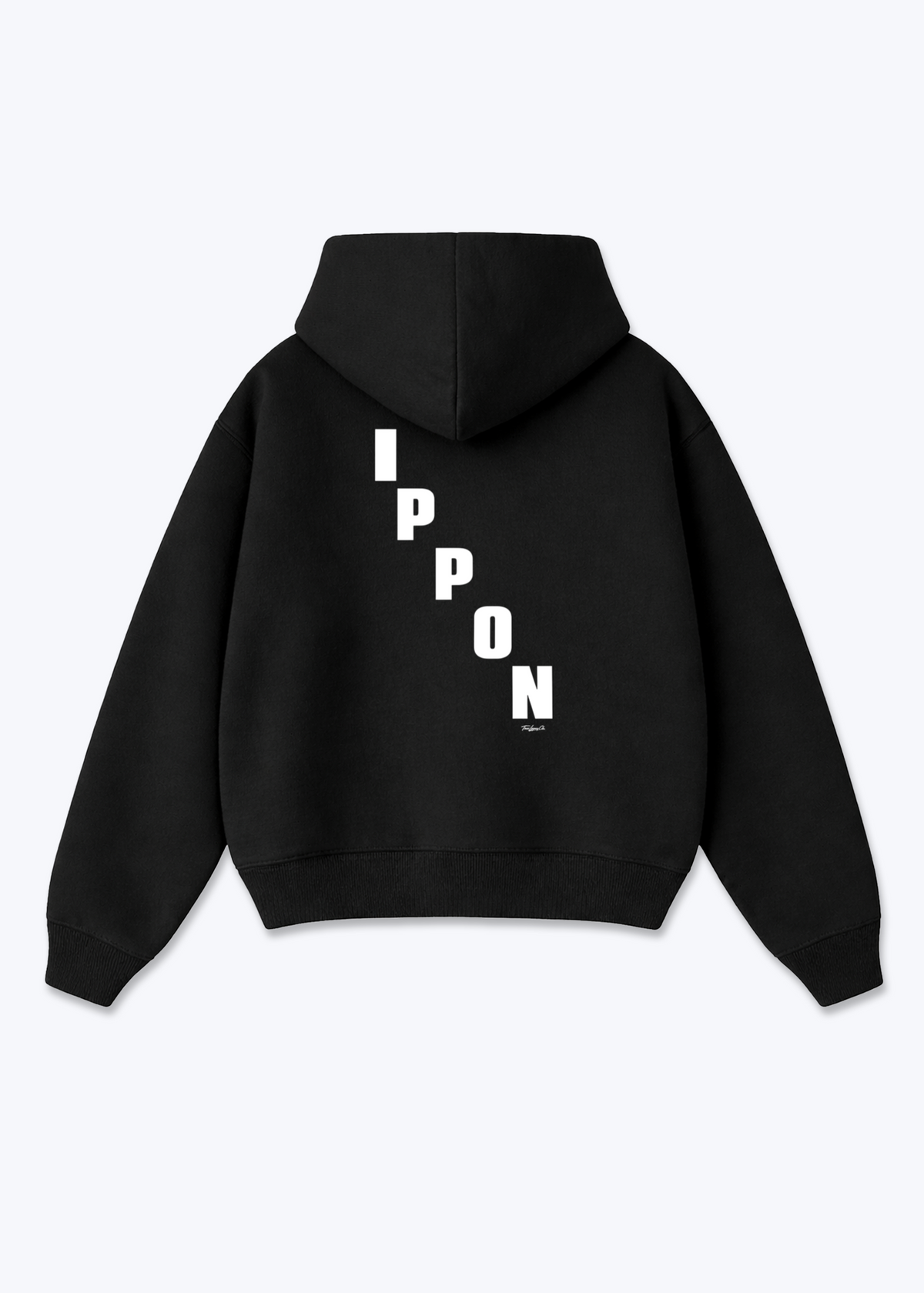 IPPON DIAGONAL STACK - Oversized Hoodie - Black Back (Designed)