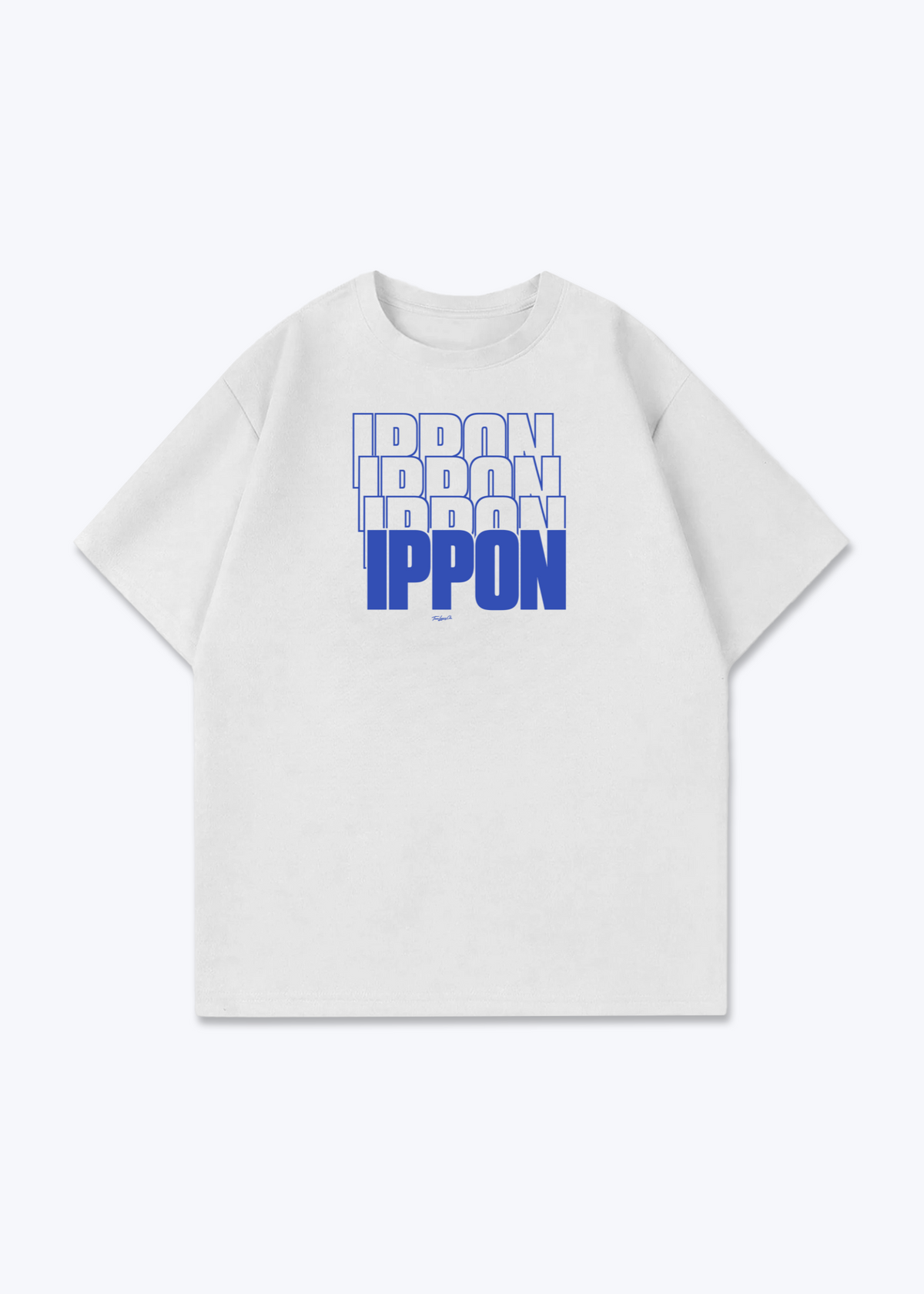 IPPON ECHO (ORIGINAL) - Oversized Shirt - White Front (Designed)