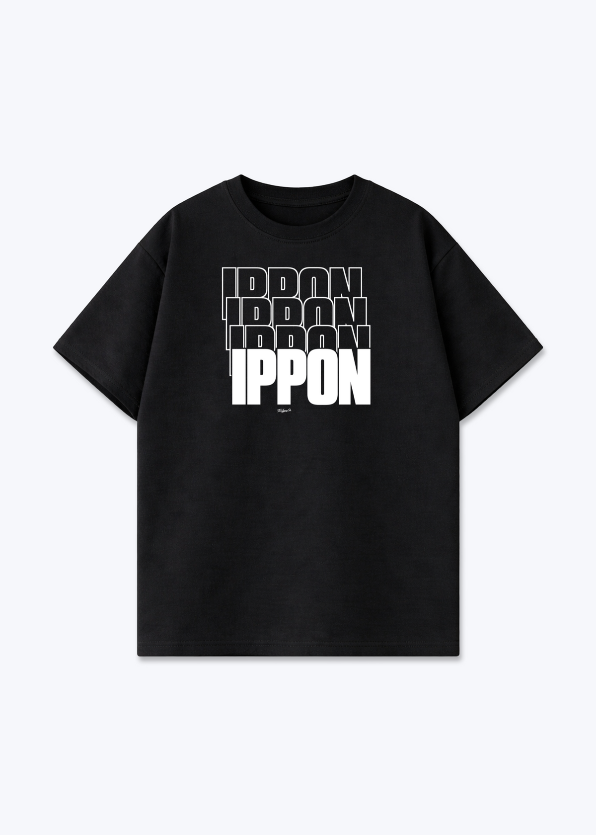 IPPON ECHO - Oversized Shirt - Black Front (Designed)