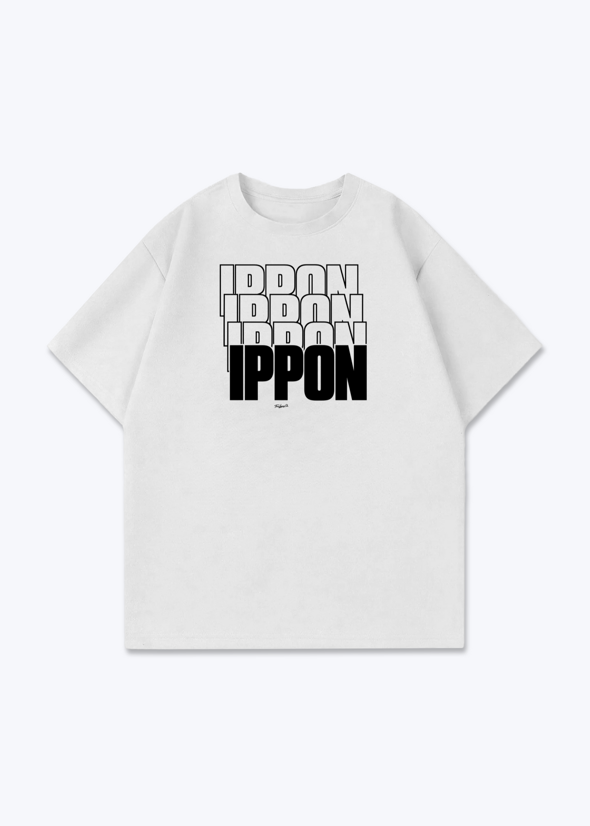 IPPON ECHO - Oversized Shirt - White Front (Designed)