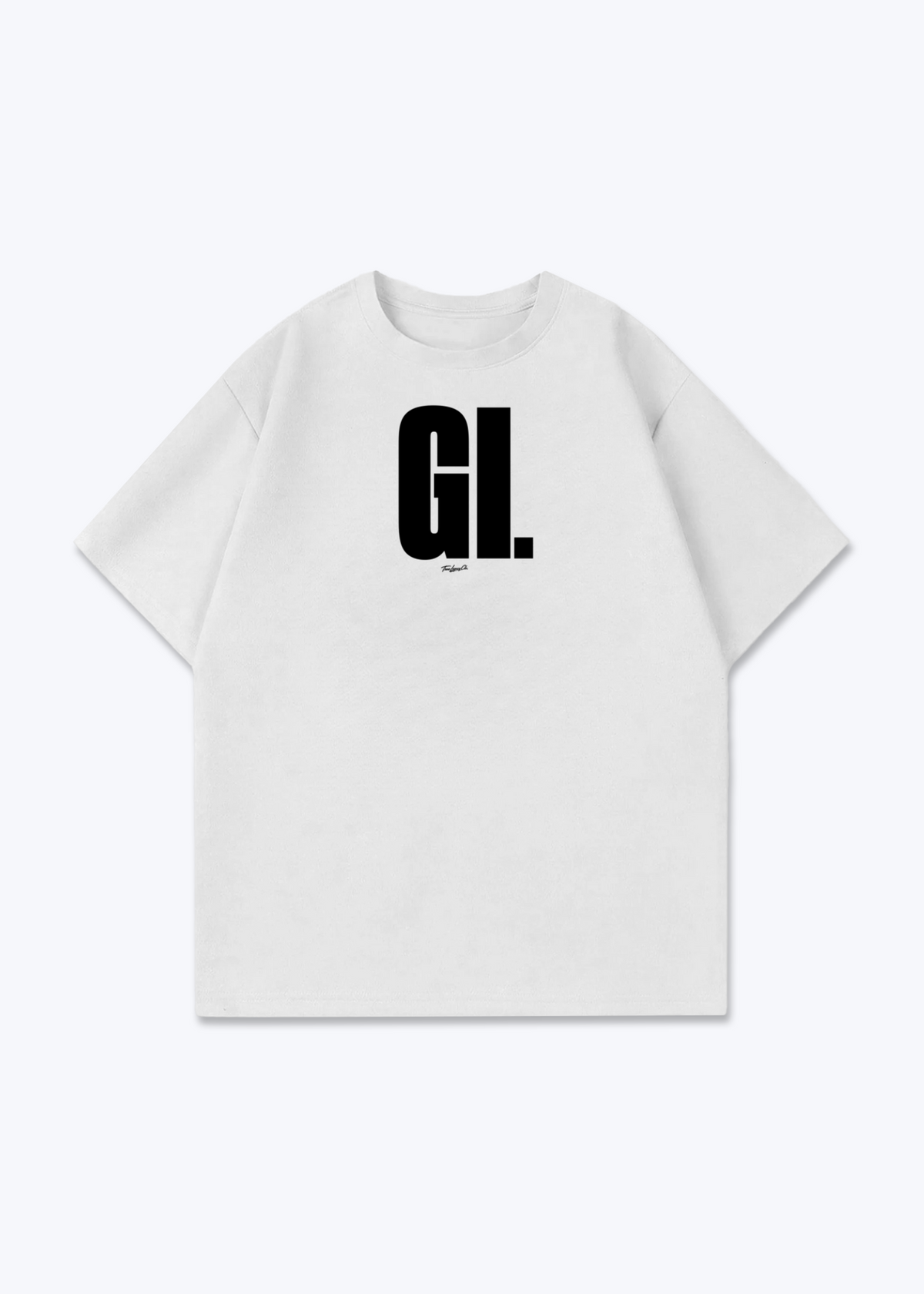 GI - Oversized Shirt - White Front (Designed)