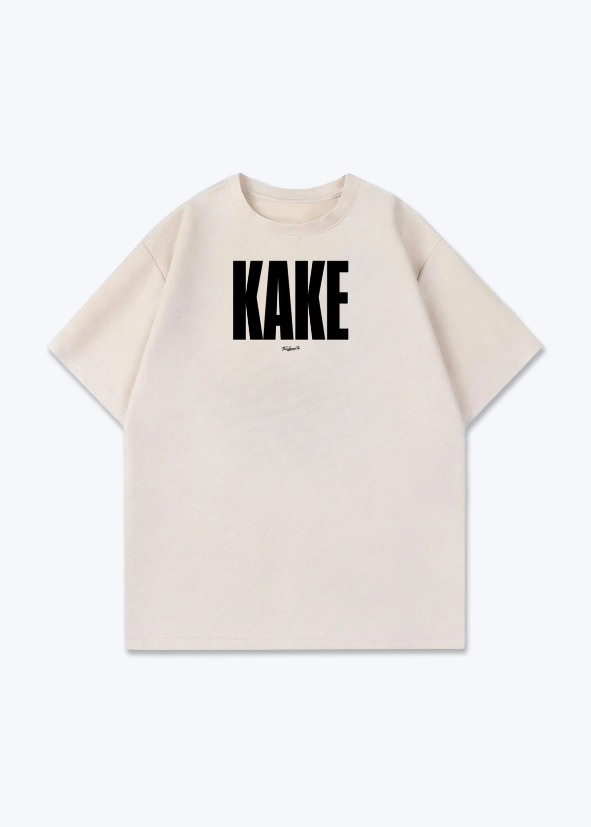 KAKE - Oversized Shirt - Beige Front (Designed)