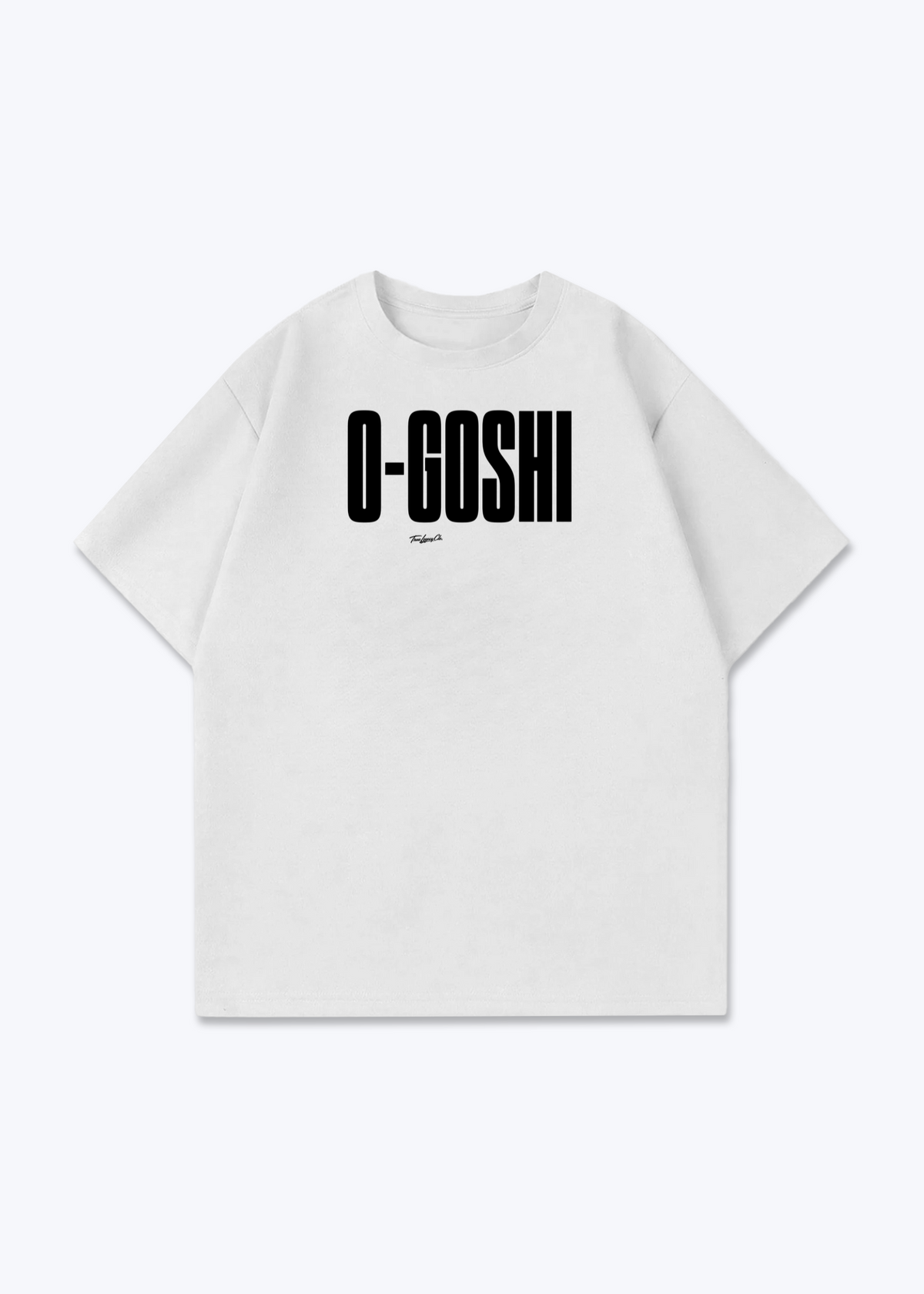 O-GOSHI - Oversized Shirt - White Front (Designed)