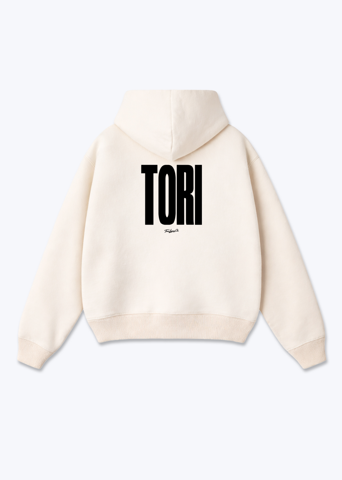 TORI - Oversized Hoodie - Beige Back (Designed)