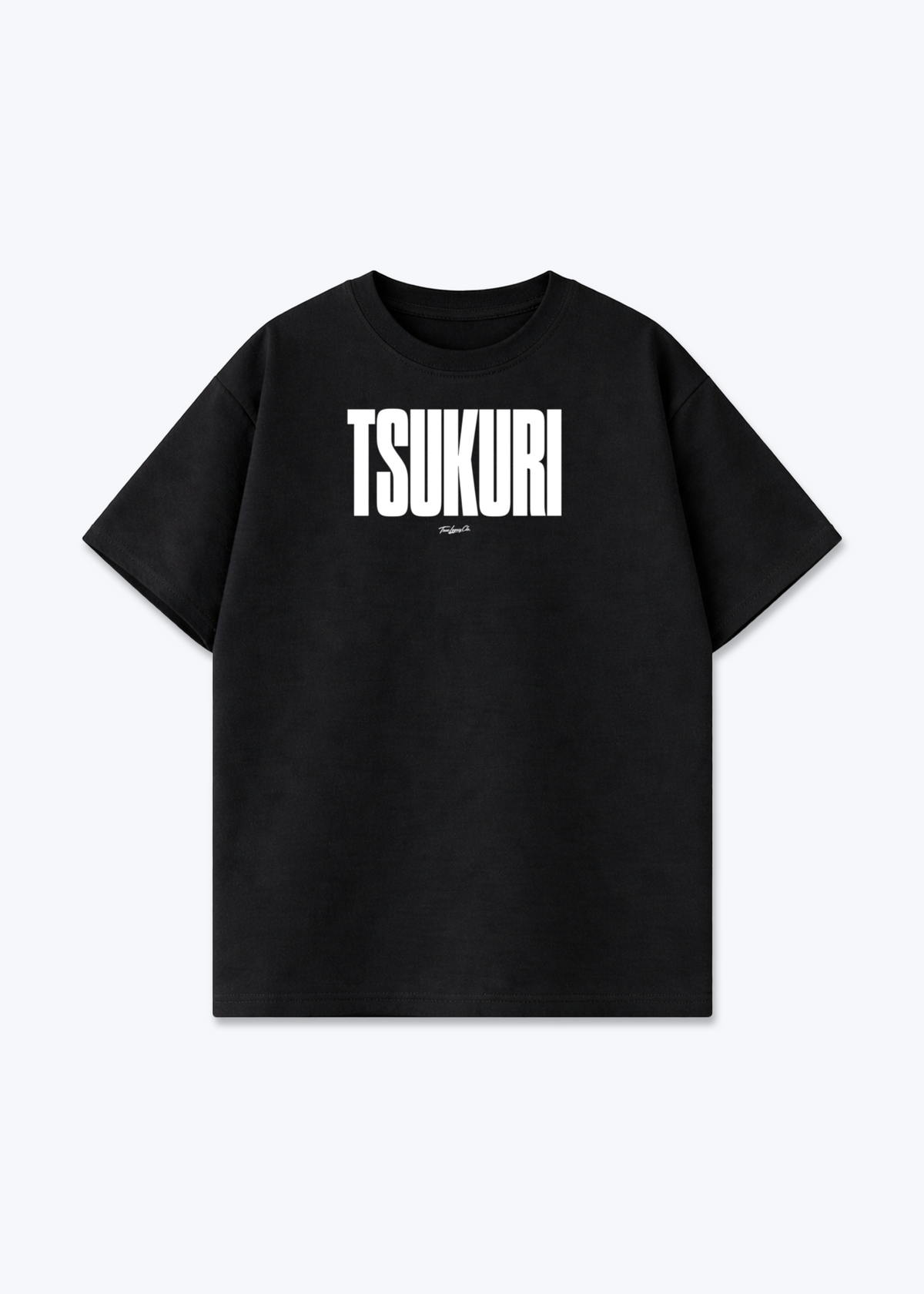 TSUKURI - Oversized Shirt - Black Front (Designed)