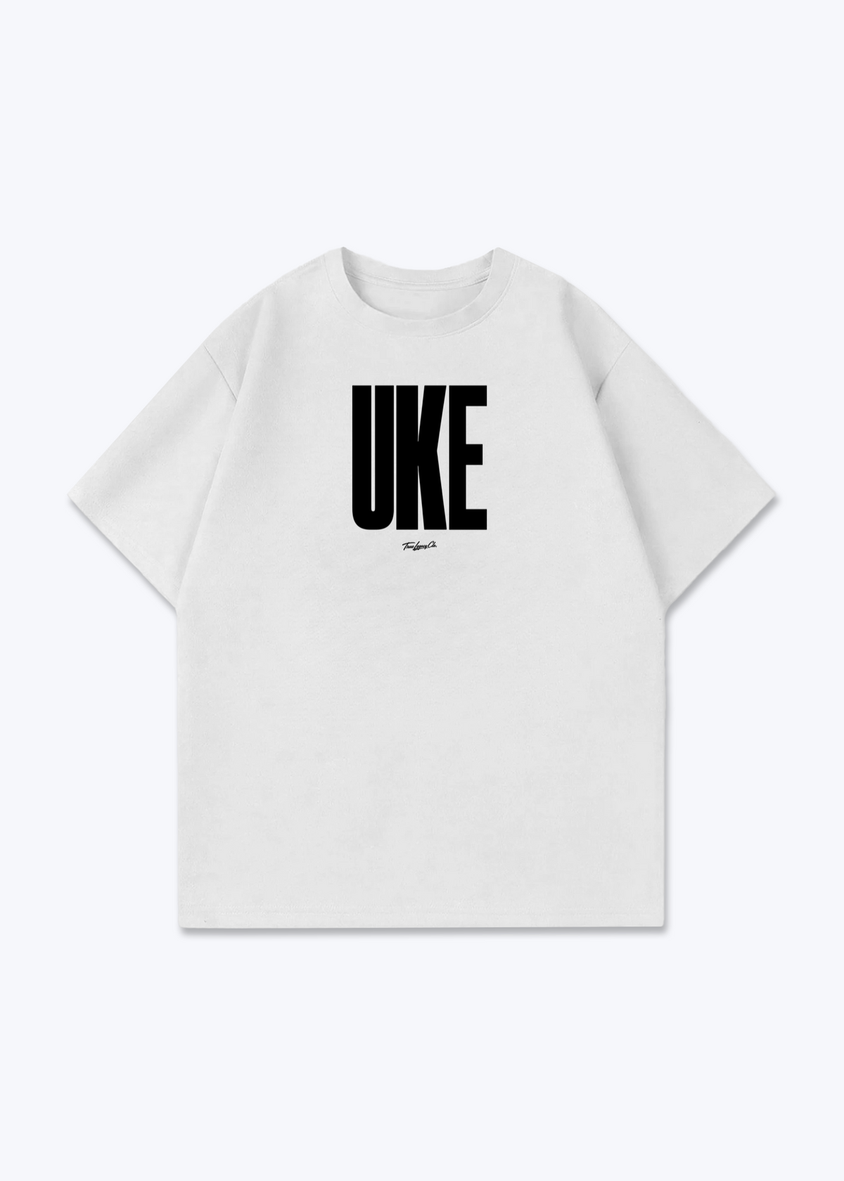 UKE - Oversized Shirt - White Front (Designed)