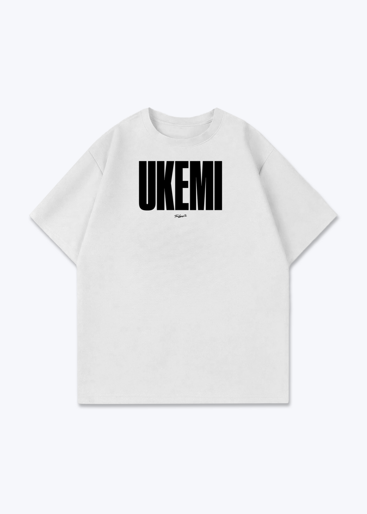 UKEMI - Oversized Shirt - White Front (Designed)