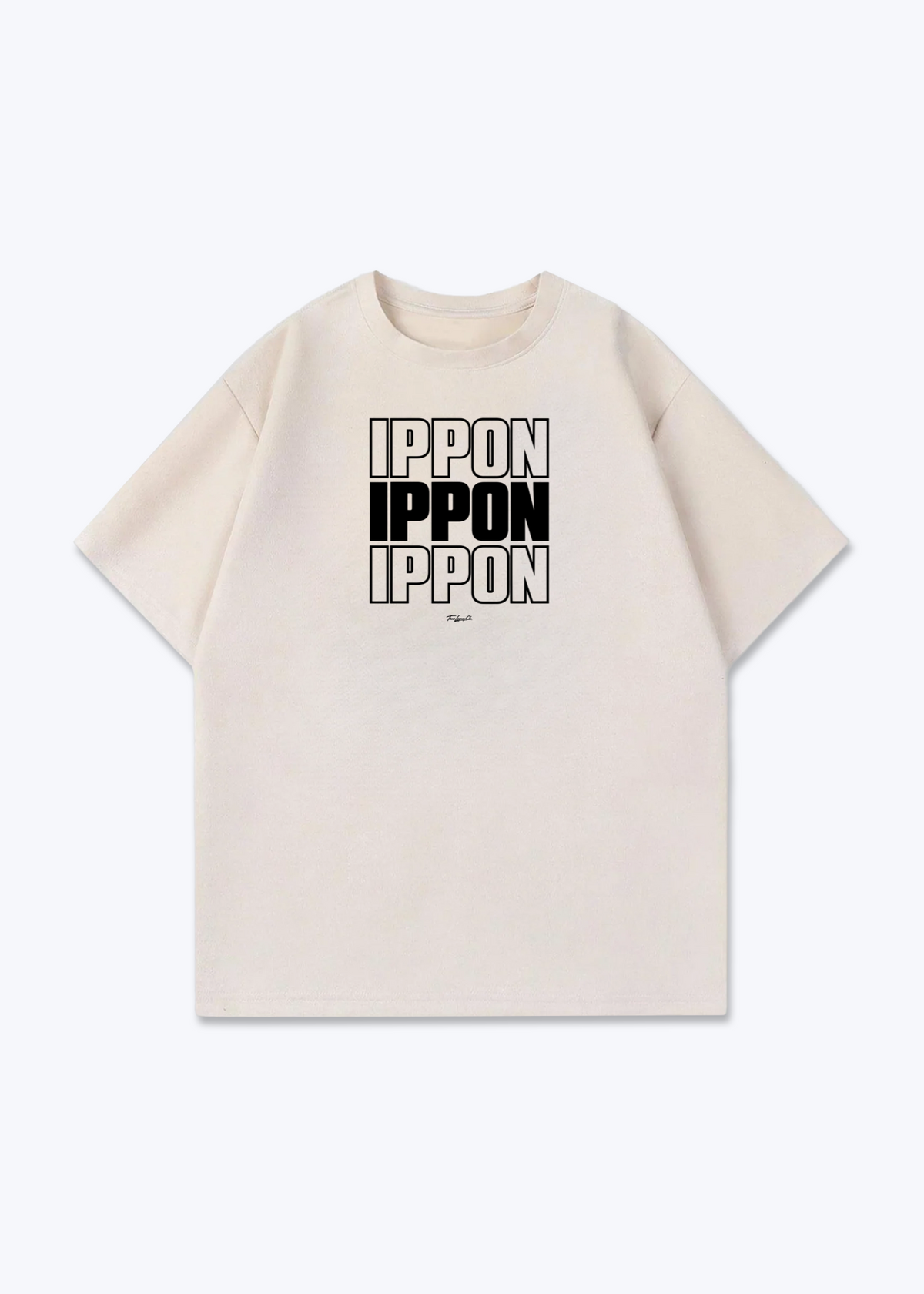 IPPON STACK - Oversized Shirt - Beige Front (Designed)