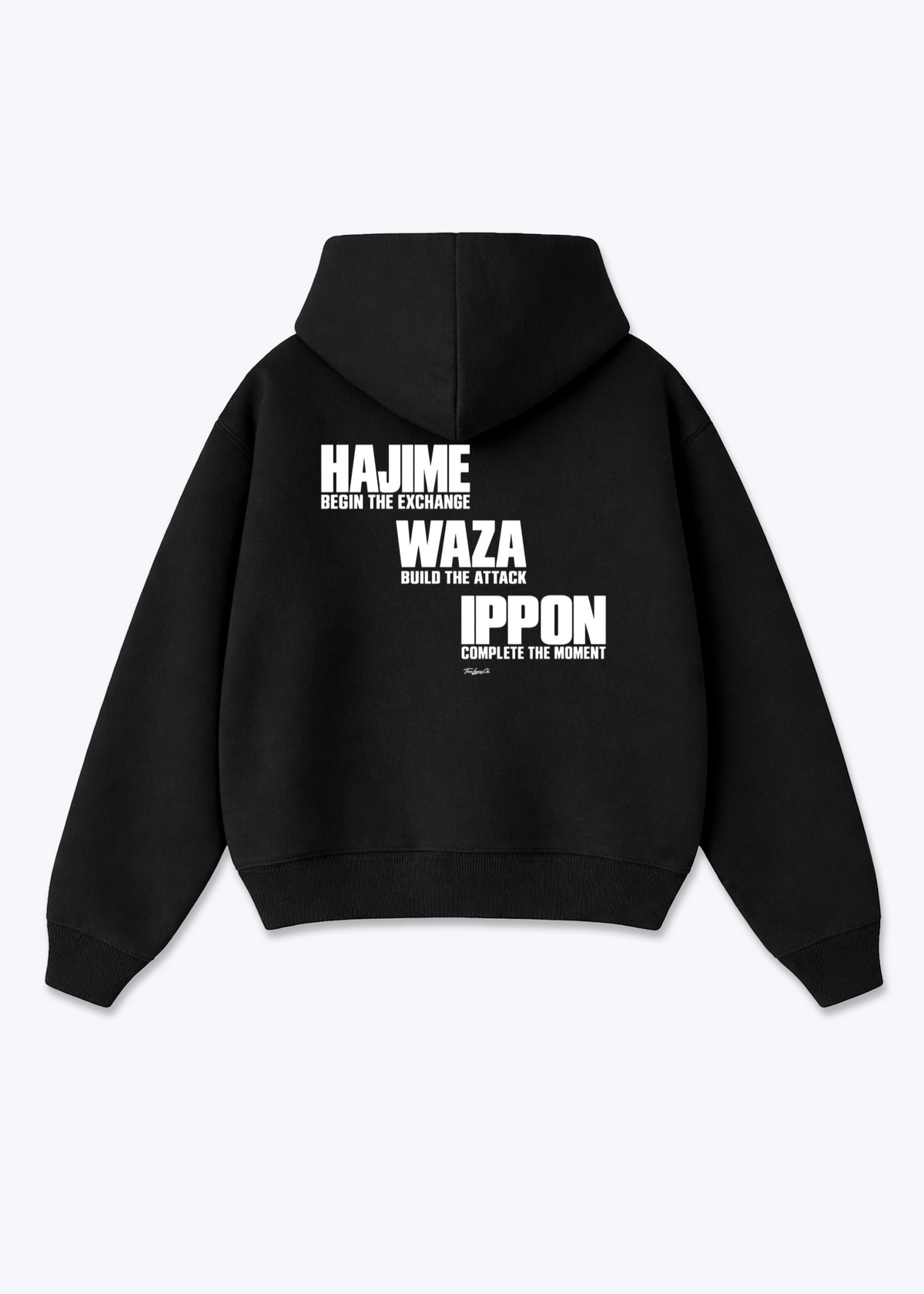 HAJIME WAZA IPPON - Oversized Hoodie - Black Back (Designed)