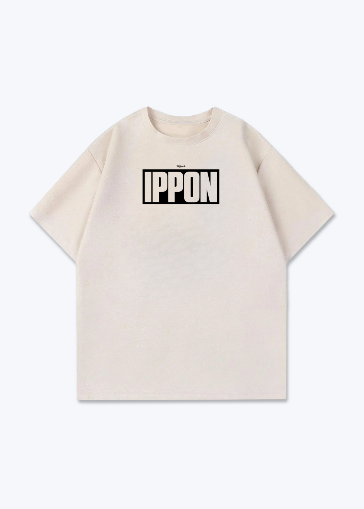 IPPON SCOREBOARD - Oversized Shirt - Beige Front (Designed)