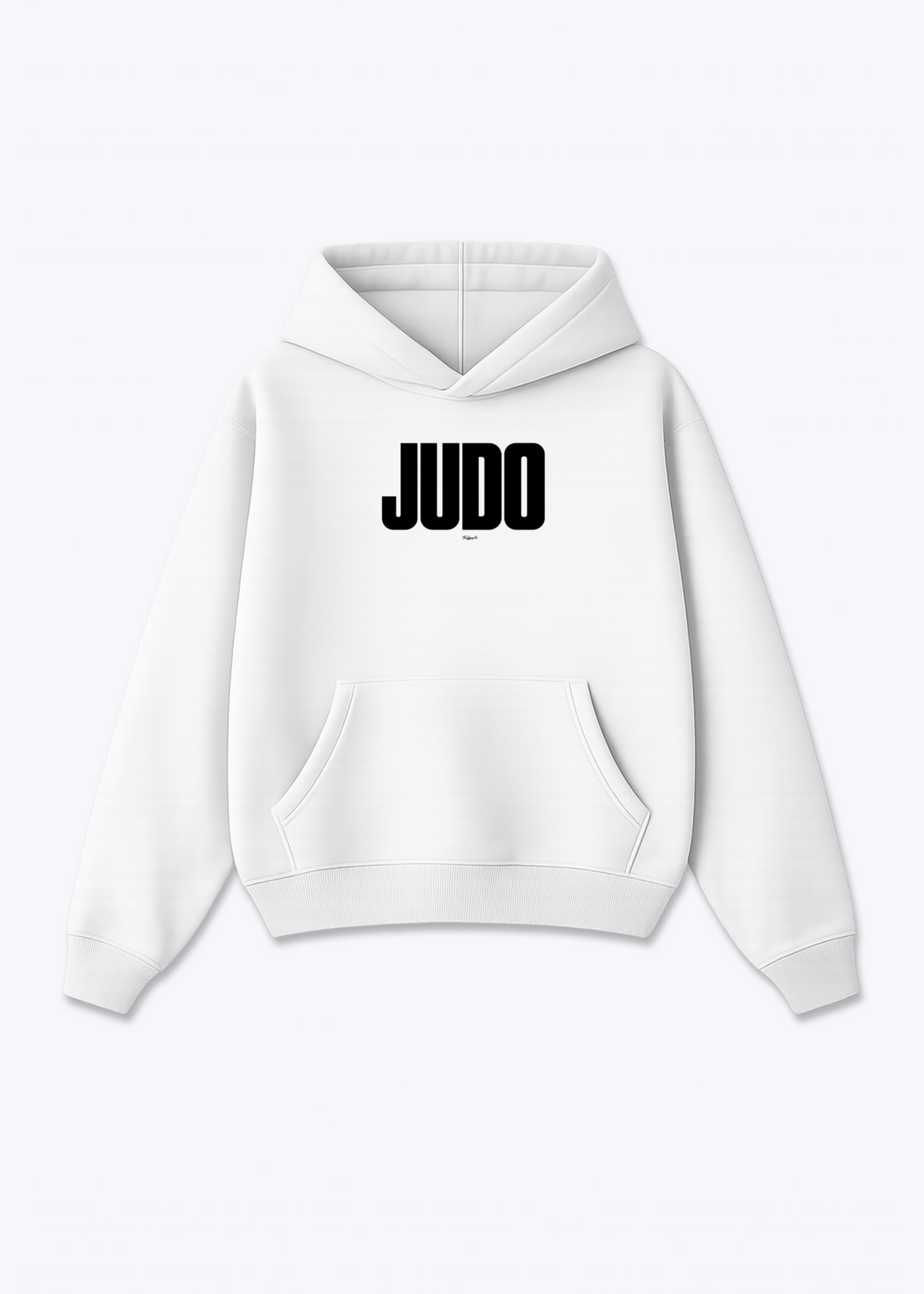 JUDO - Oversized Hoodie - White Front (Designed)