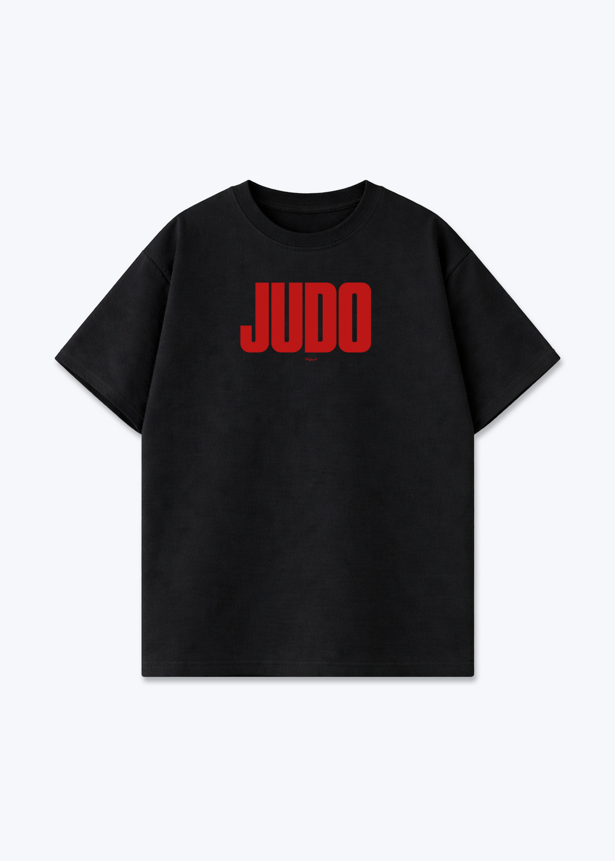 JUDO (RED) - Oversized Shirt - Black Front (Designed)