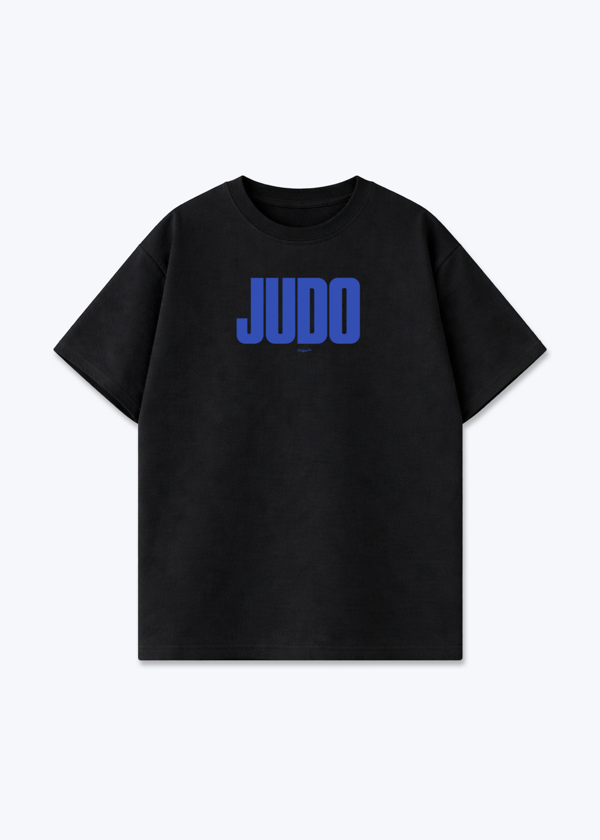 JUDO (BLUE) - Oversized Shirt - Black Front (Designed)