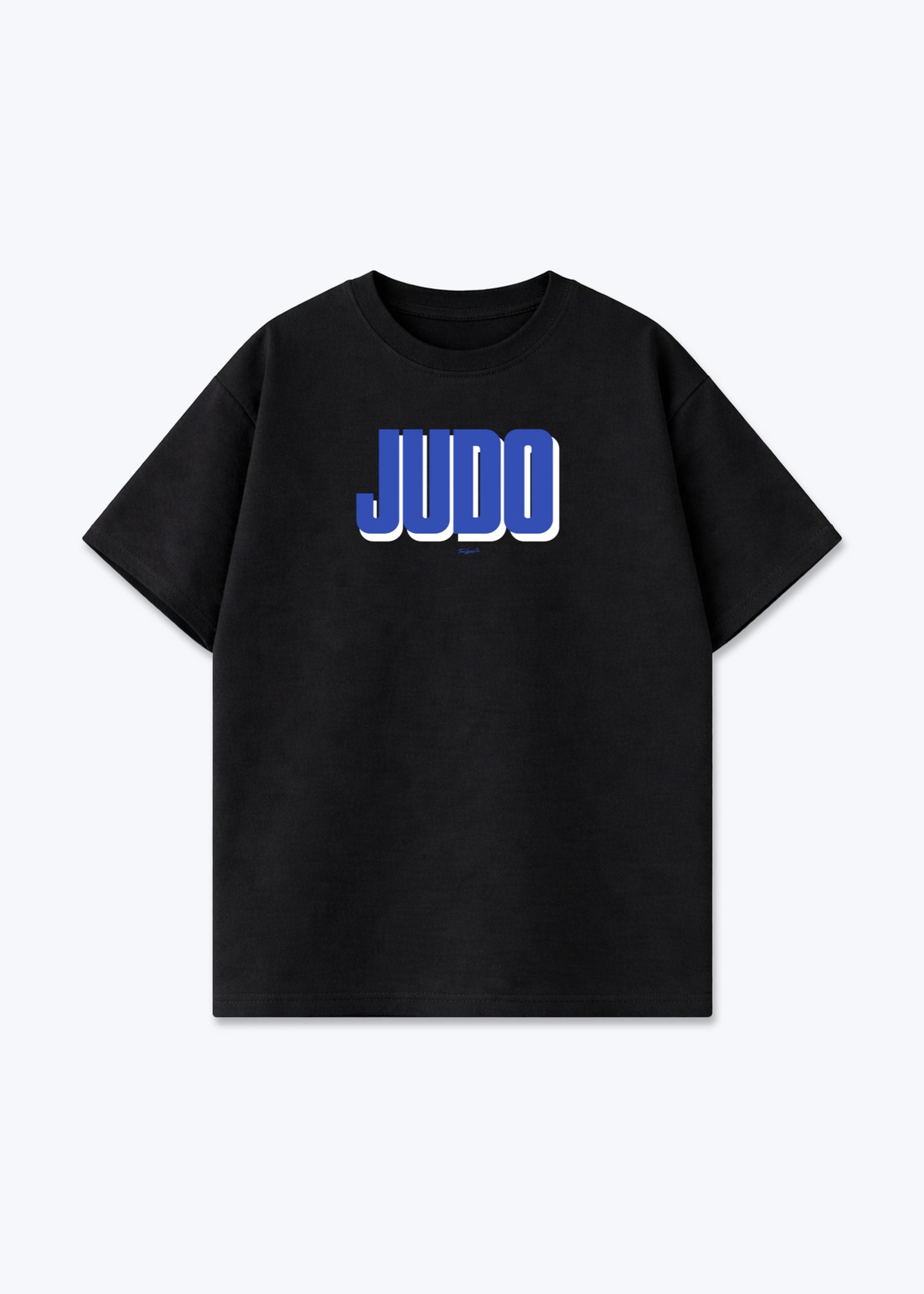 JUDO (BLUE SHADOW) - Oversized Shirt - Black Front (Designed)