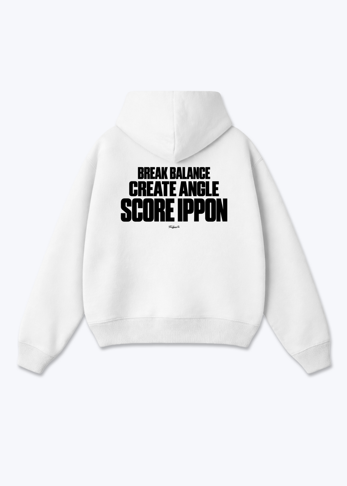 CREATE ANGLE SCORE IPPON - Oversized Hoodie - White Back (Designed)