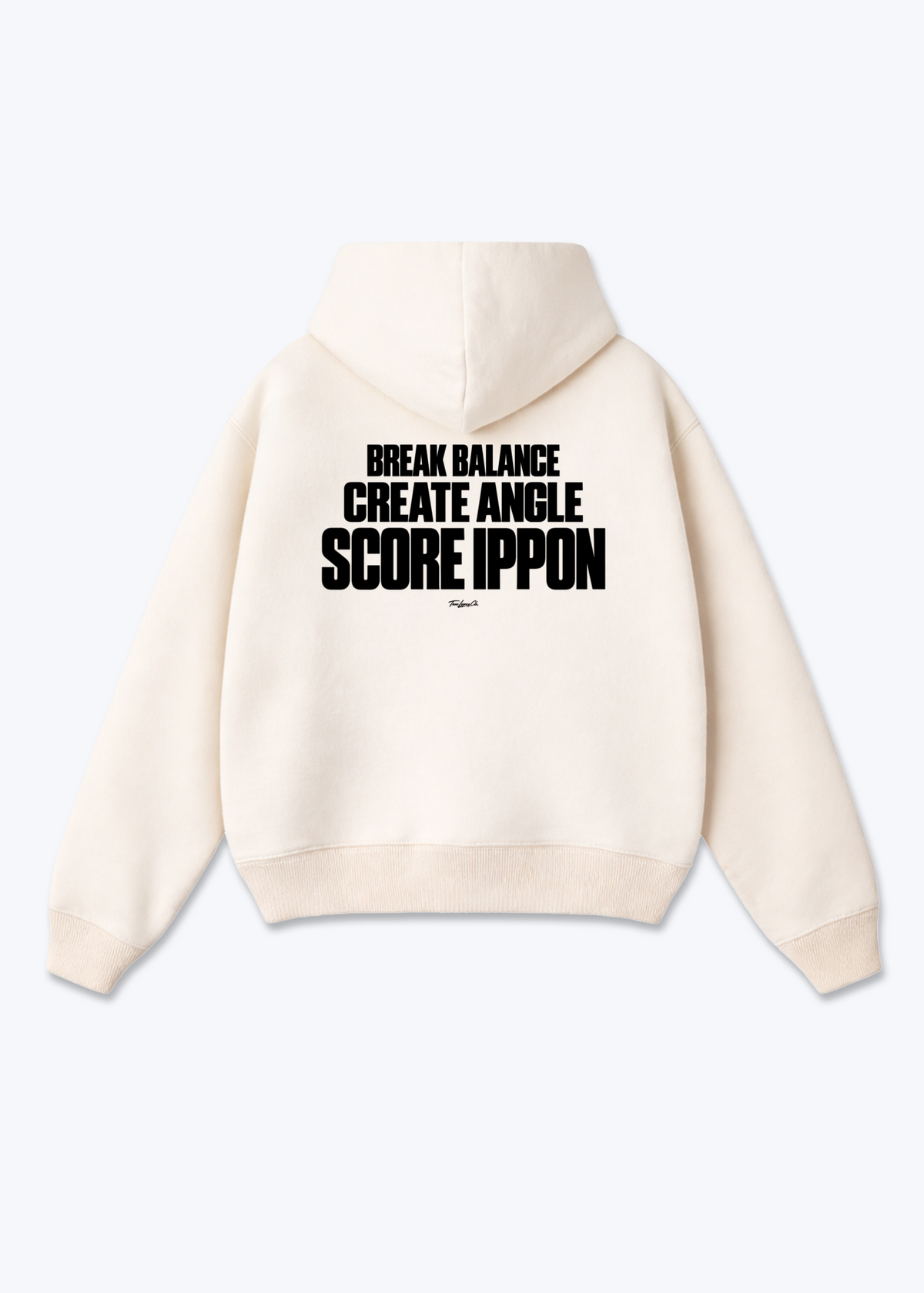 CREATE ANGLE SCORE IPPON - Oversized Hoodie - Beige Back (Designed)