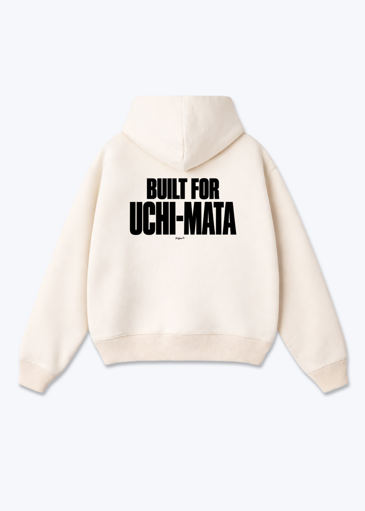 BUILT FOR UCHI-MATA - Oversized Hoodie - Beige Back (Designed)