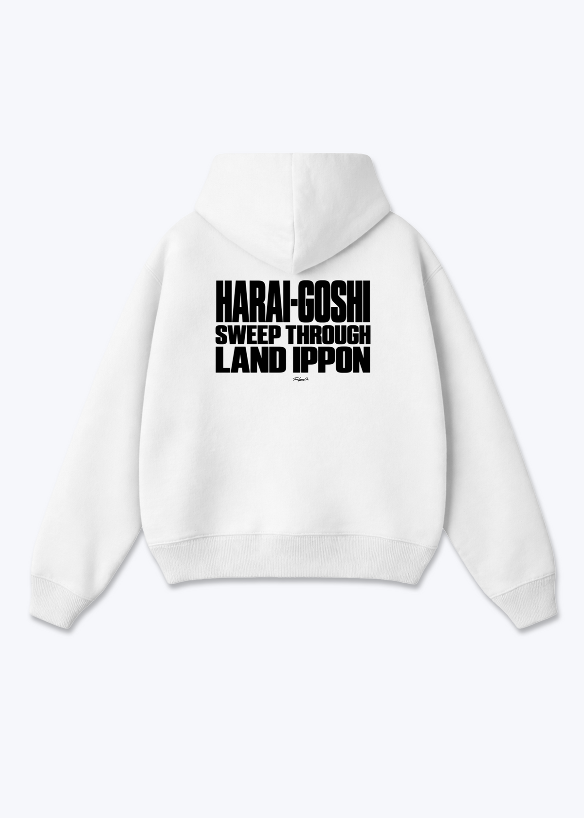 HARAI-GOSHI LAND IPPON - Oversized Hoodie - White Back (Designed)