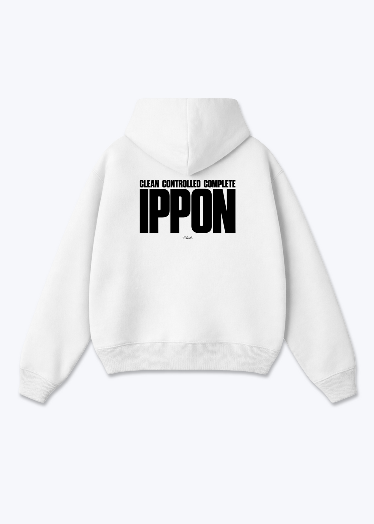IPPON CLEAN CONTROLLED COMPLETE - Oversized Hoodie - White Back (Designed)