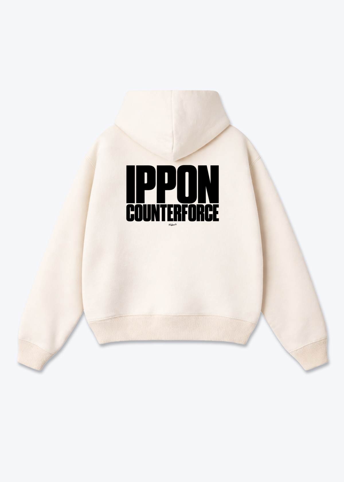 IPPON COUNTERFORCE - Oversized Hoodie - Beige Back (Designed)