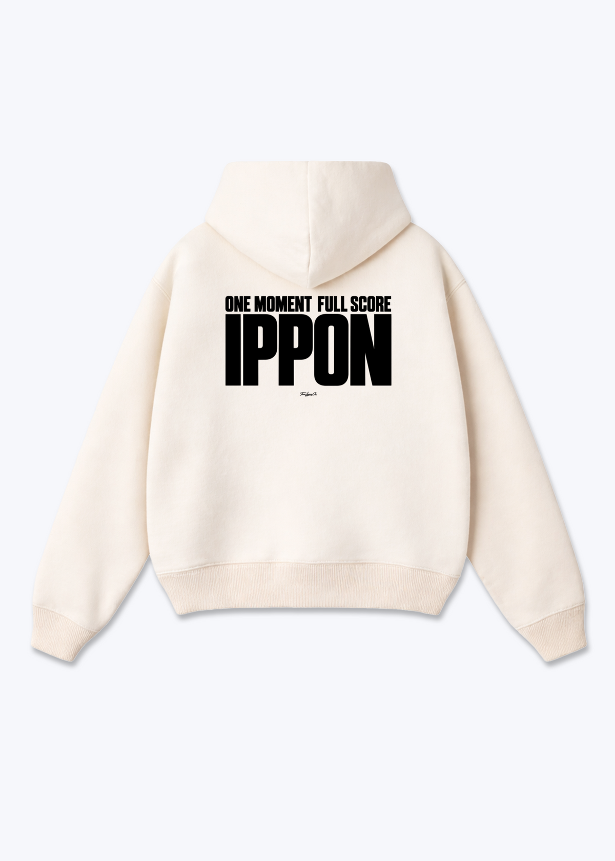 IPPON ONE MOMENT FULL SCORE - Oversized Hoodie - Beige Back (Designed)