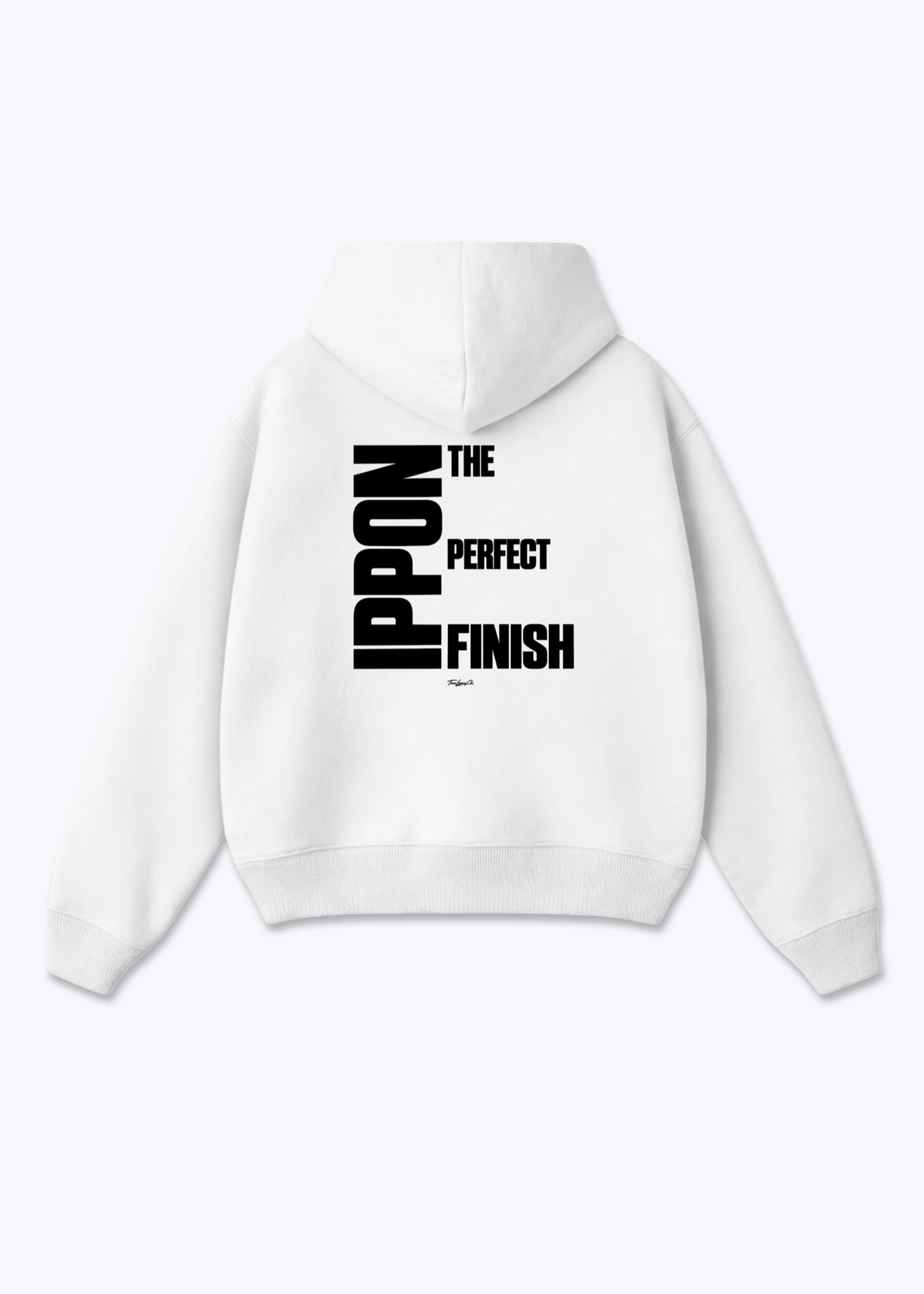 IPPON THE PERFECT FINISH (STEPS) - Oversized Hoodie - White Back (Designed)