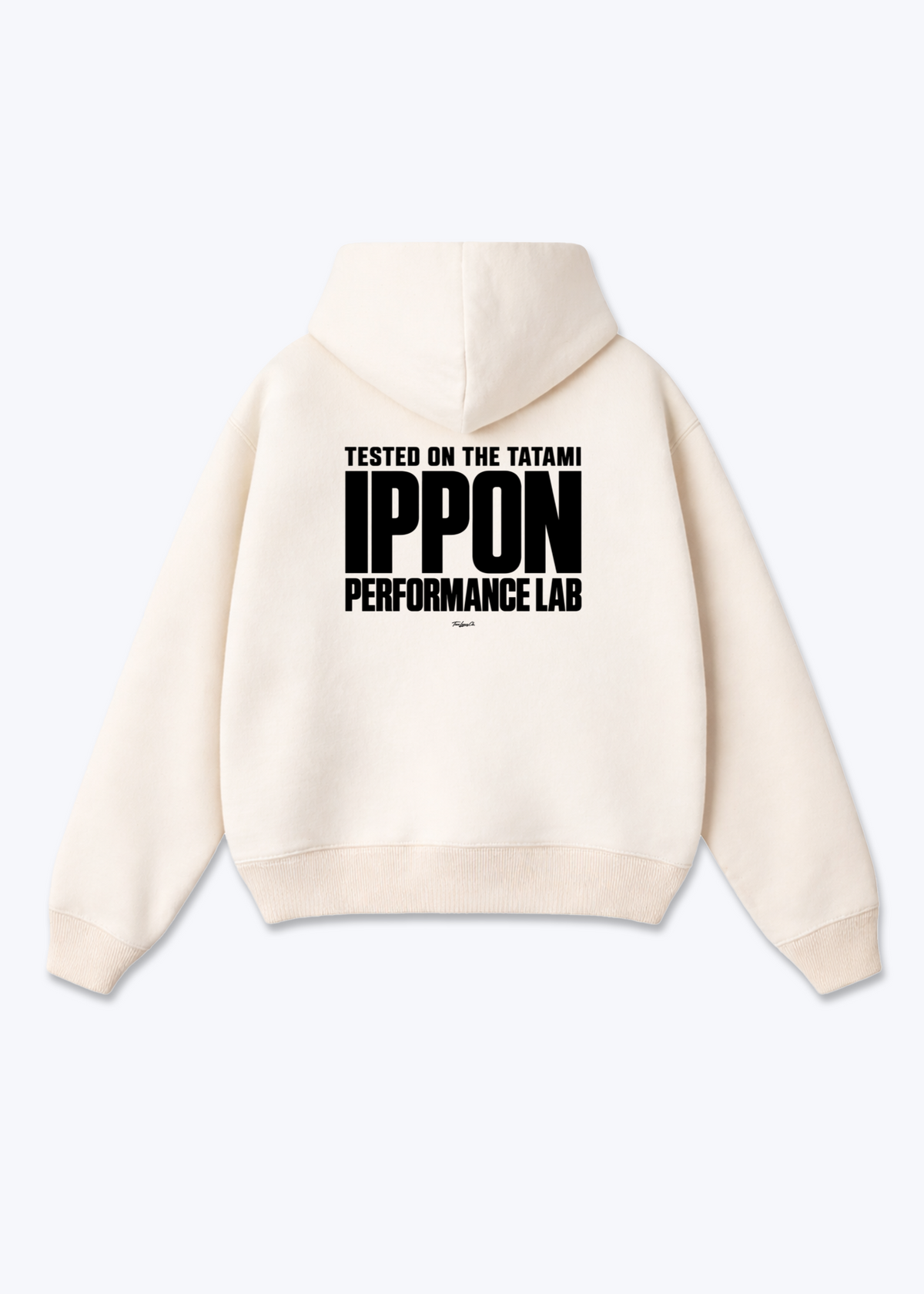 IPPON PERFORMANCE LAB - Oversized Hoodie - Beige Back (Designed)