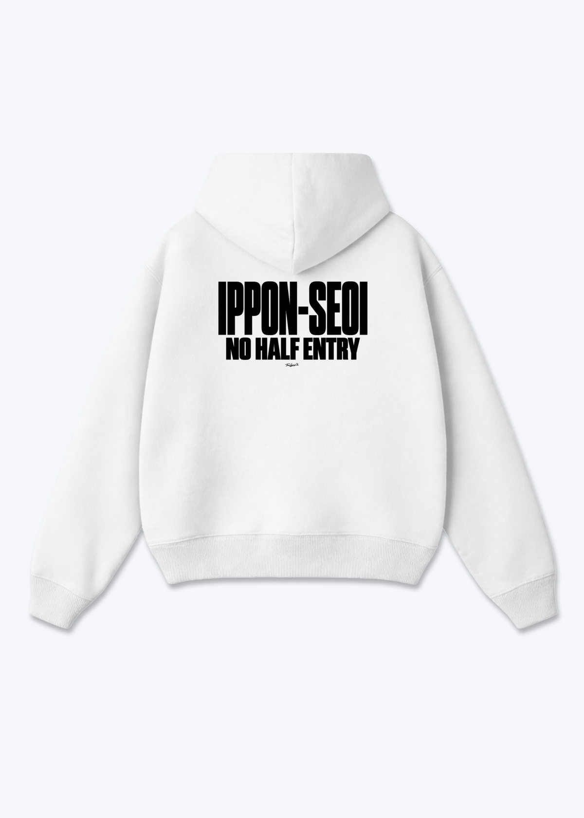 IPPON-SEOI NO HALF ENTRY - Oversized Hoodie - White Back (Designed)