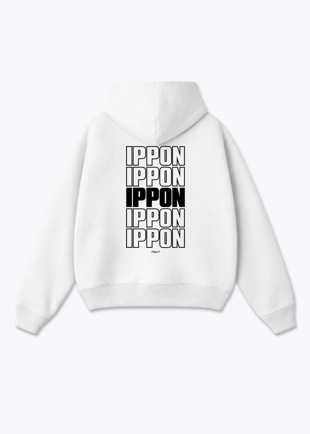 IPPON STACK (5X) - Oversized Hoodie - White Back (Designed)