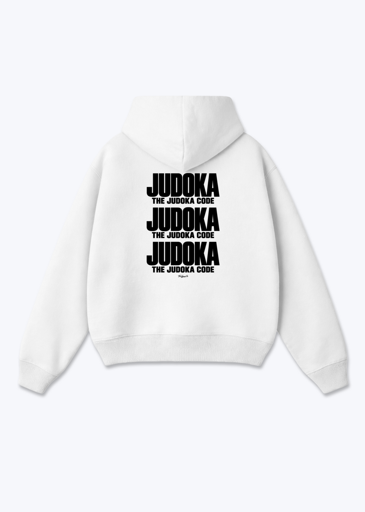 THE JUDOKA CODE - Oversized Hoodie - White Back (Designed)