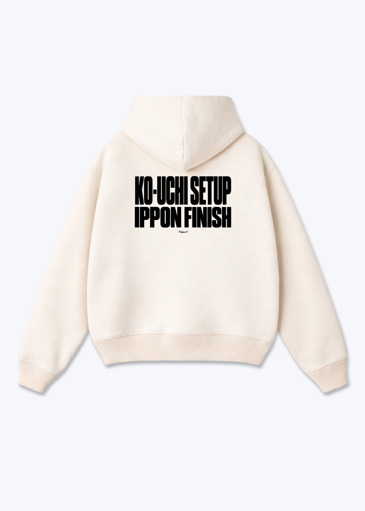 KO-UCHI SETUP - Oversized Hoodie - Beige Back (Designed)