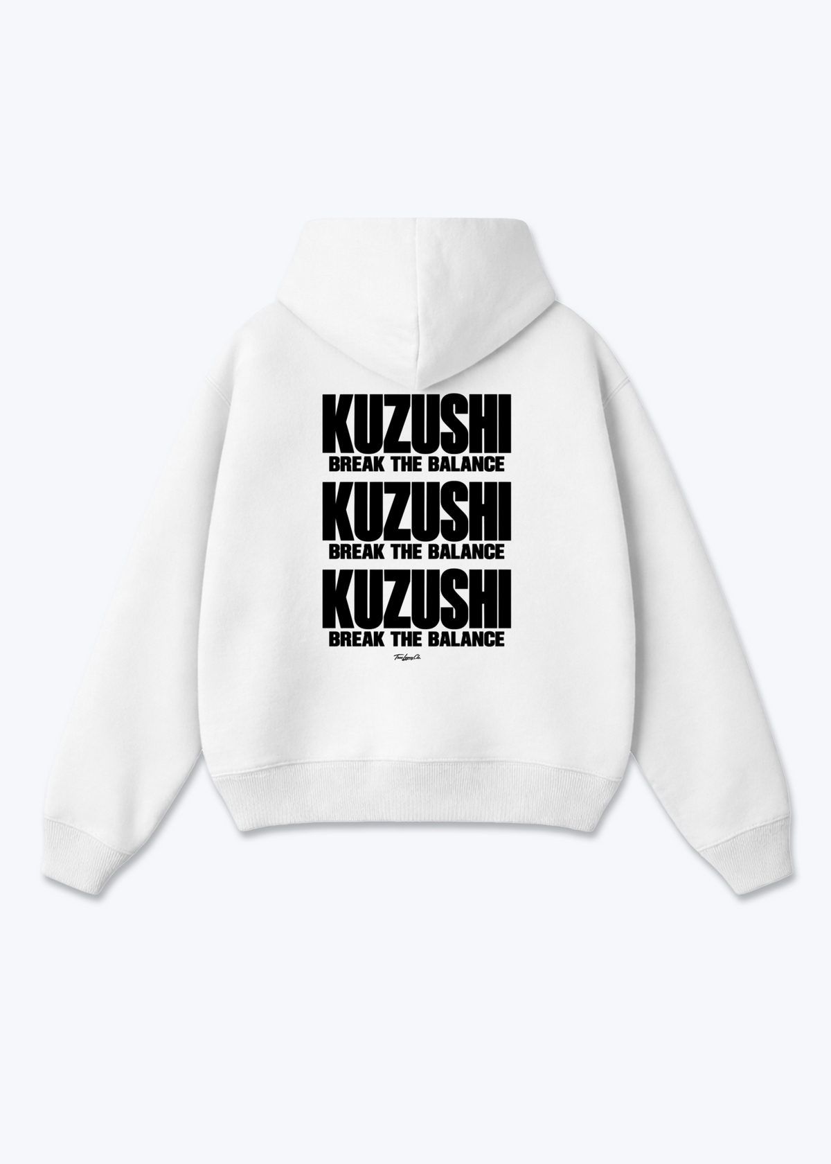 KUZUSHI BREAK THE BALANCE - Oversized Hoodie - White Back (Designed)