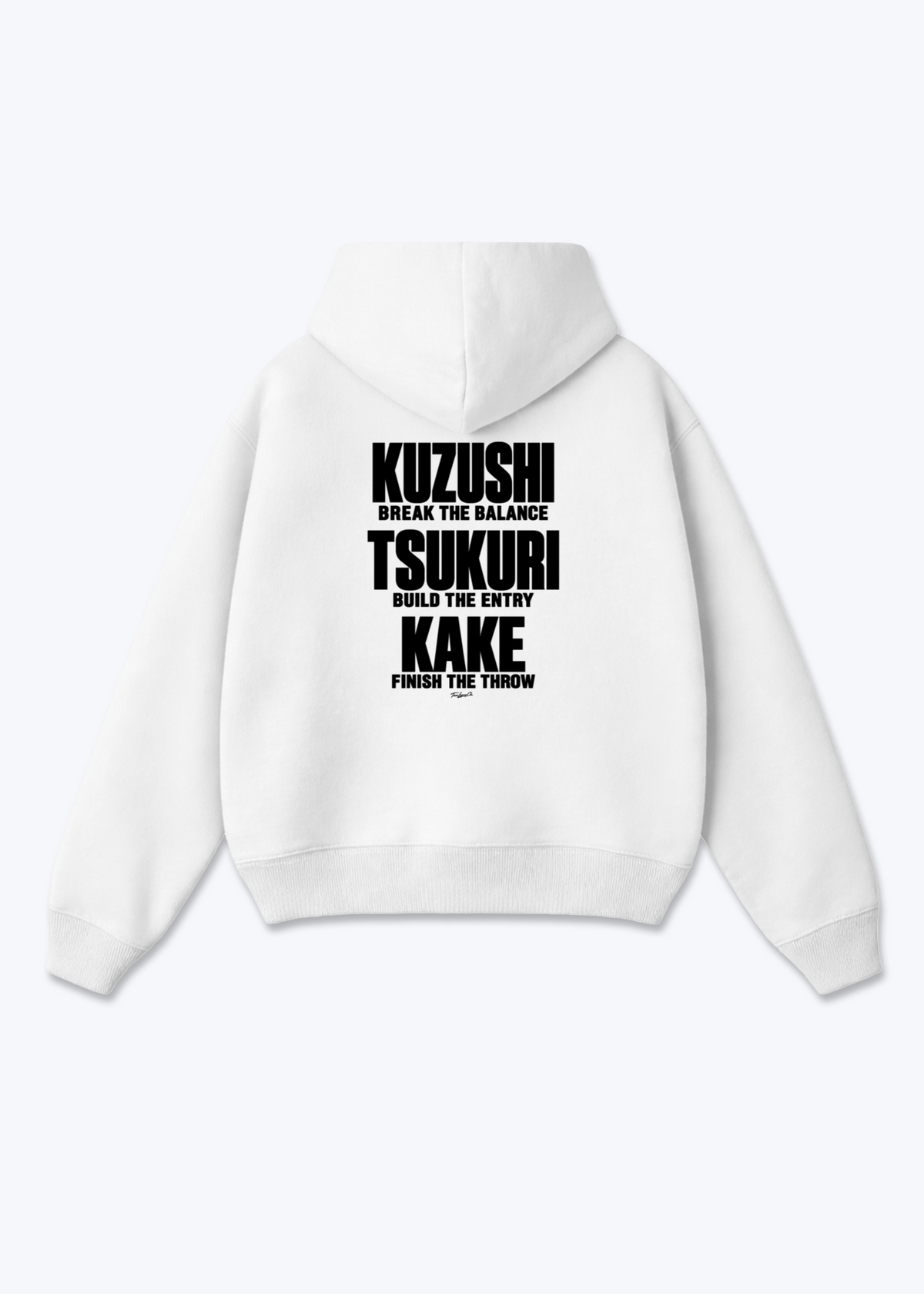 KUZUSHI TSUKURI KAKE - Oversized Hoodie - White Back (Designed)
