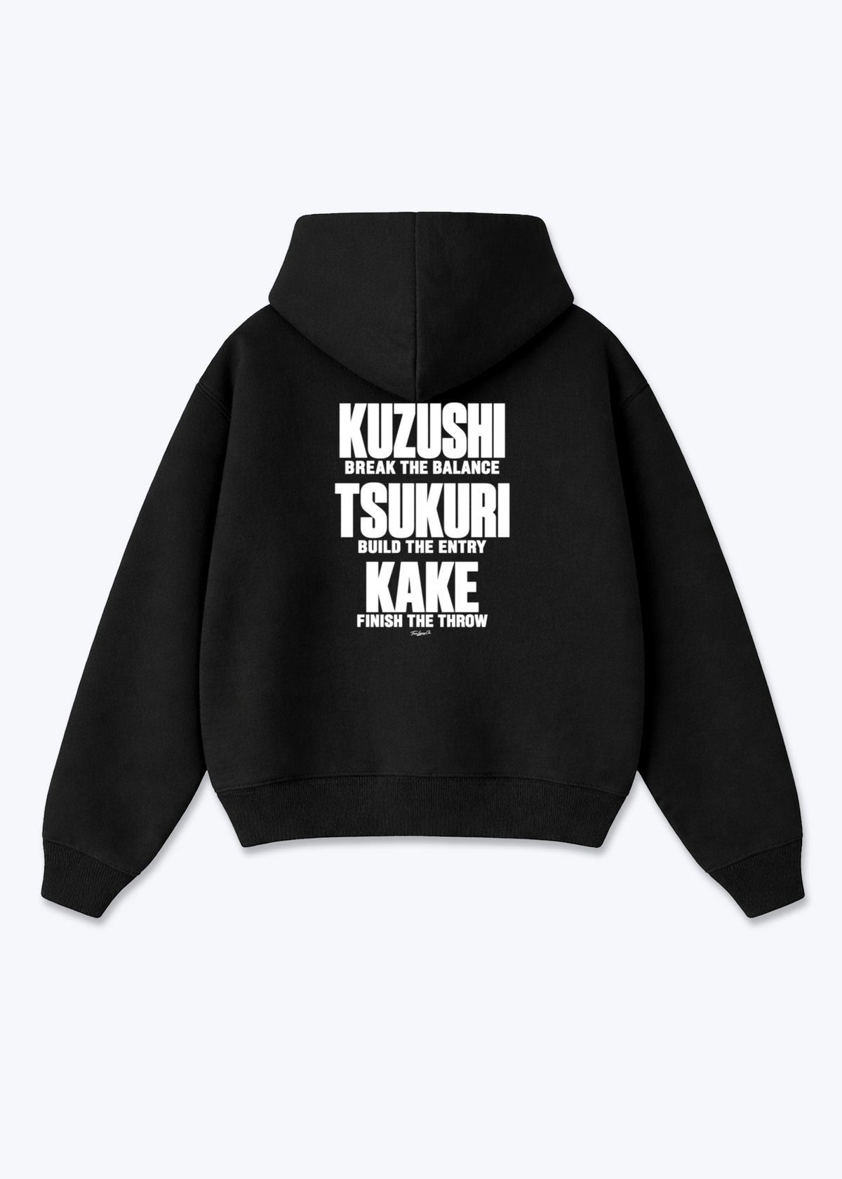 KUZUSHI TSUKURI KAKE - Oversized Hoodie - Black Back (Designed)