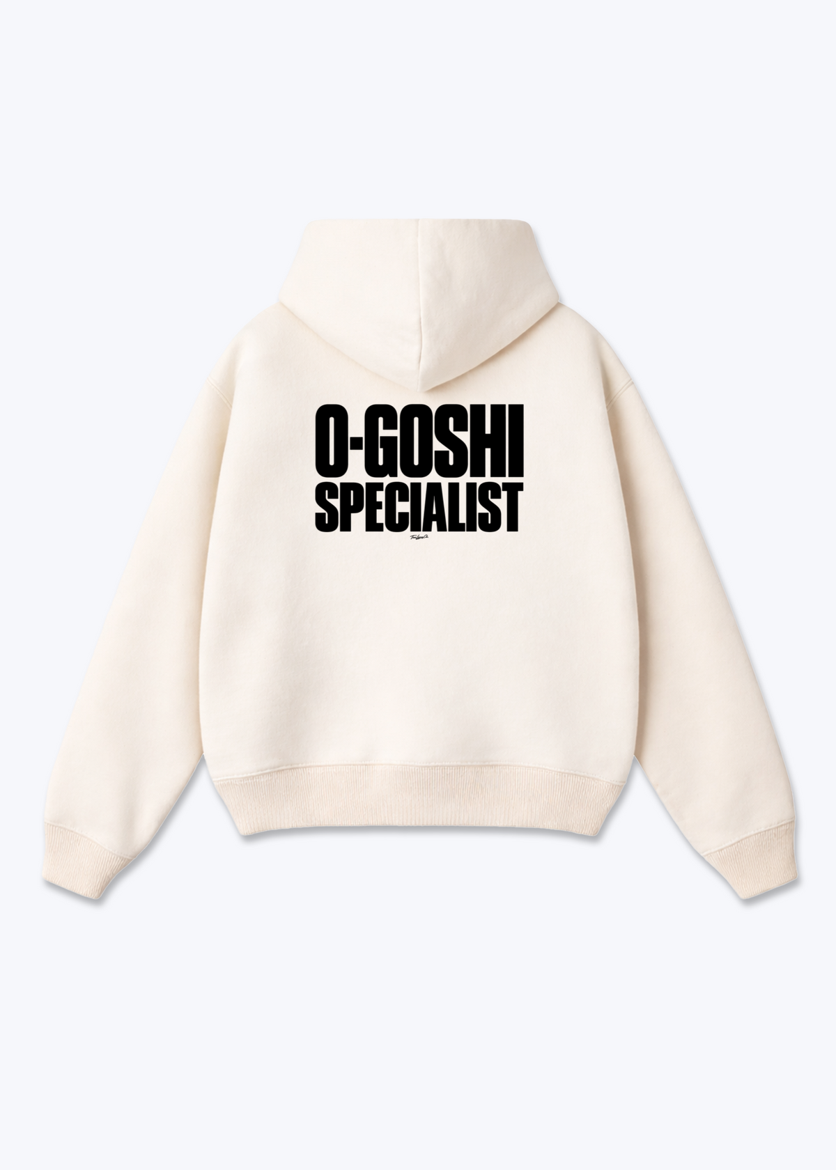 O-GOSHI SPECIALIST - Oversized Hoodie - Beige Back (Designed)