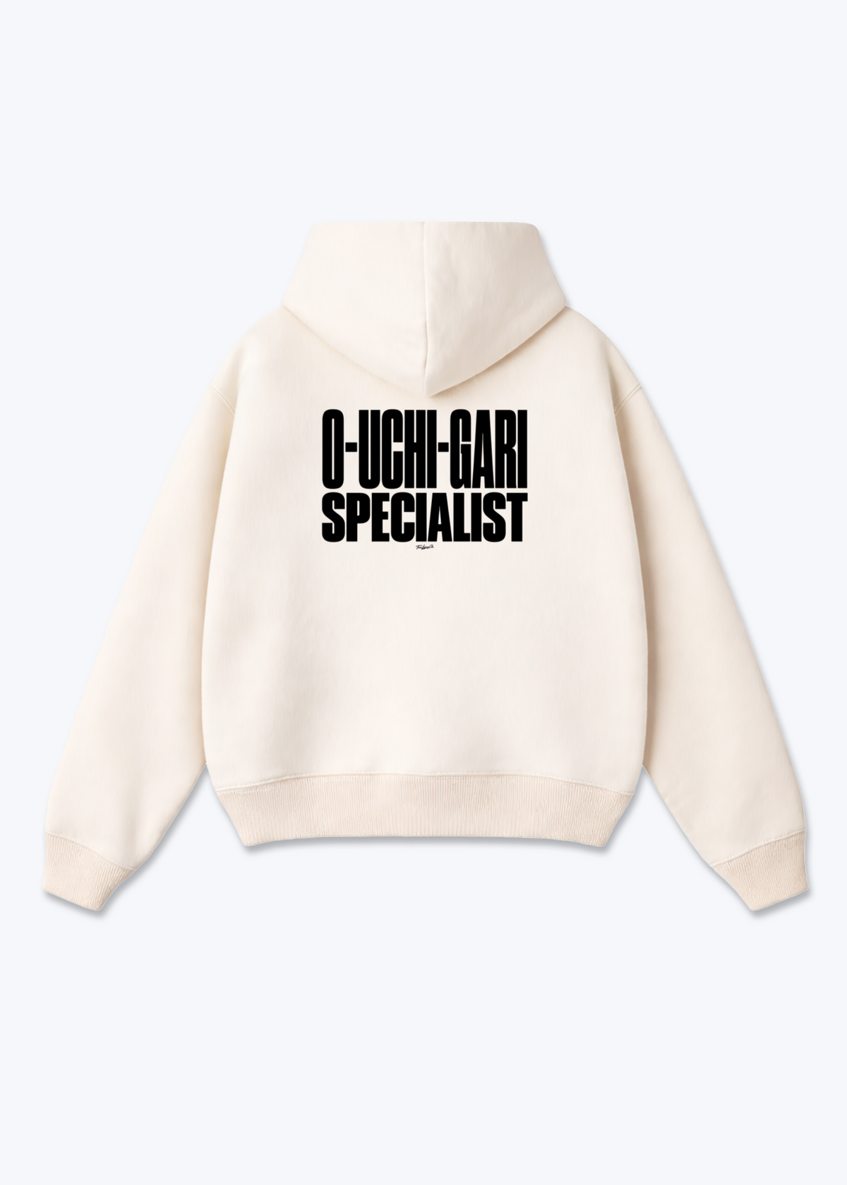O-UCHI-GARI SPECIALIST - Oversized Hoodie - Beige Back (Designed)