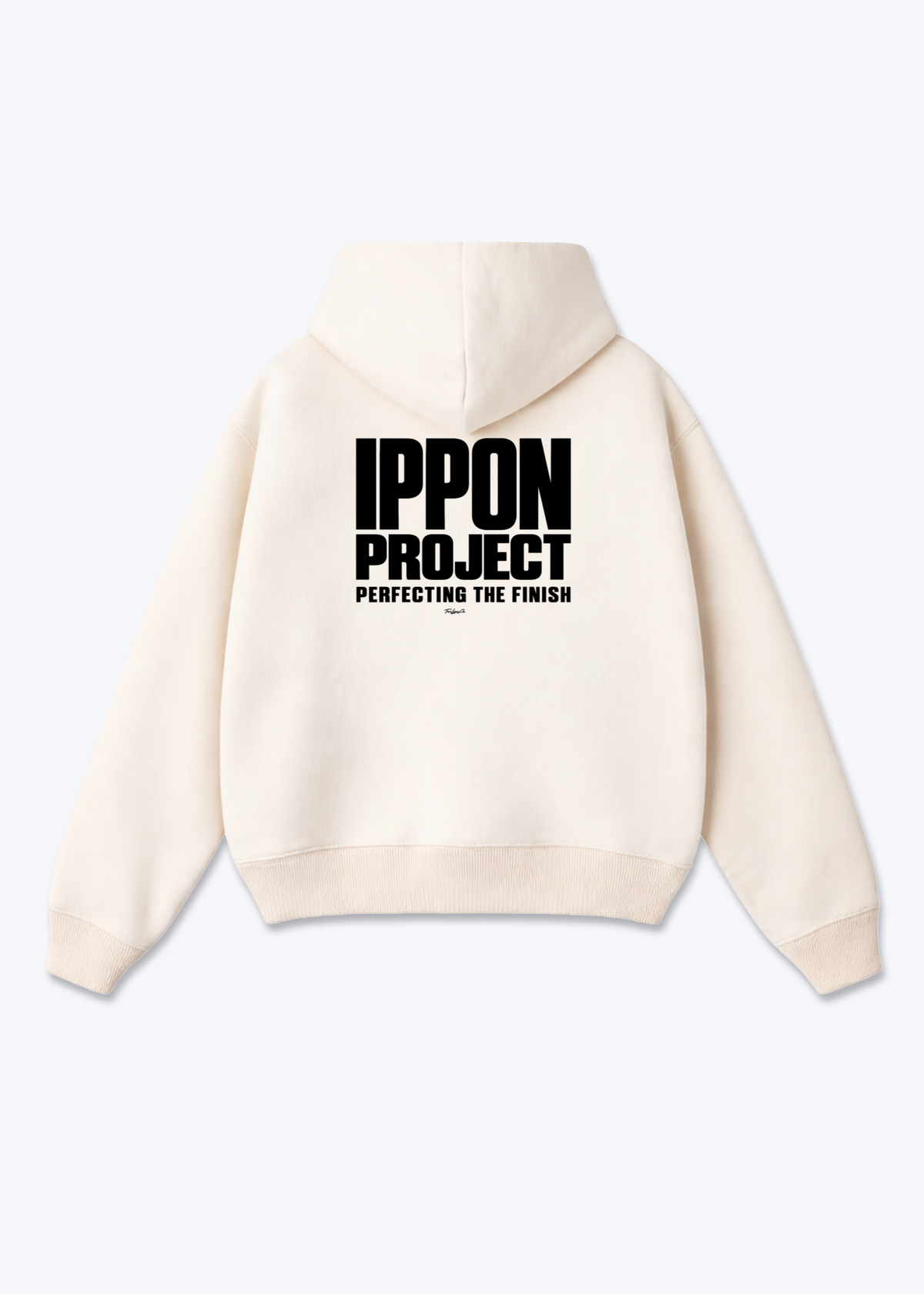 IPPON PROJECT - Oversized Hoodie - Beige Back (Designed)