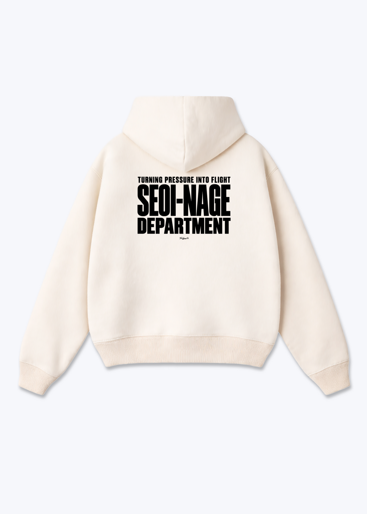 SEOI-NAGE DEPARTMENT - Oversized Hoodie - Beige Back (Designed)