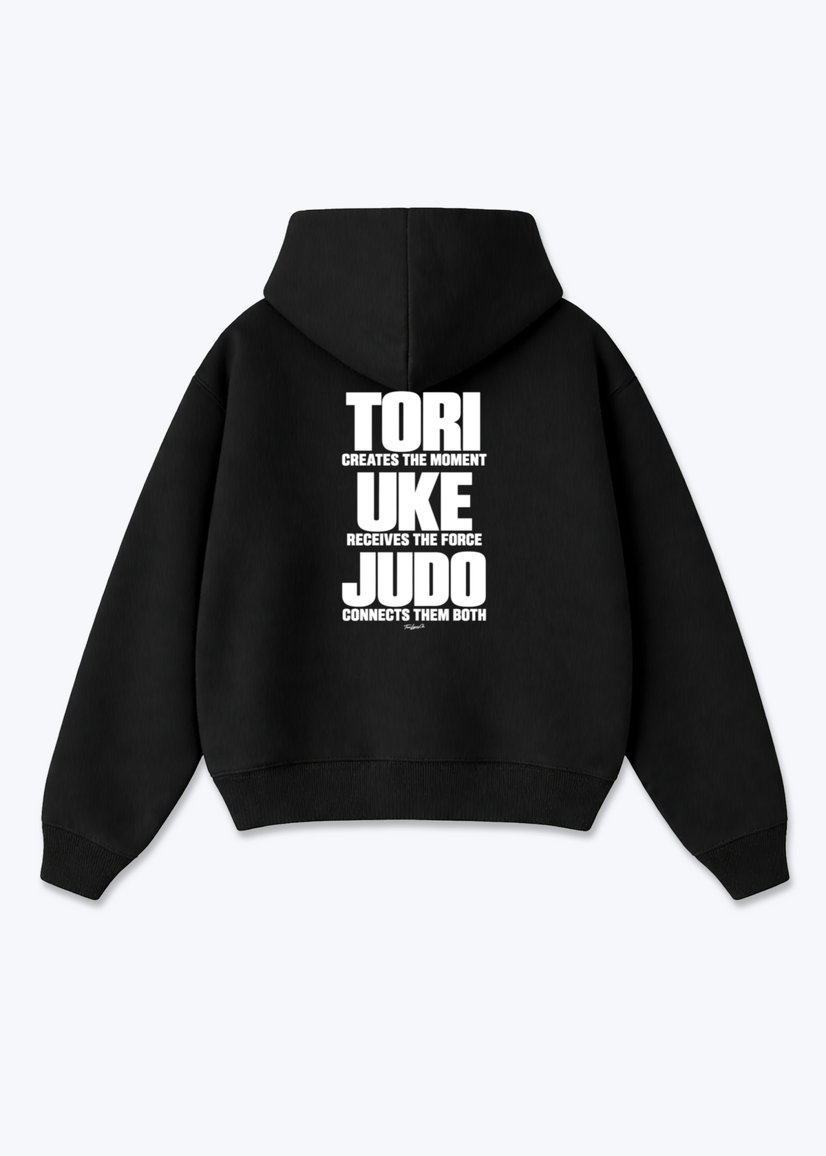 TORI / UKE / JUDO - Oversized Hoodie - Black Back (Designed)