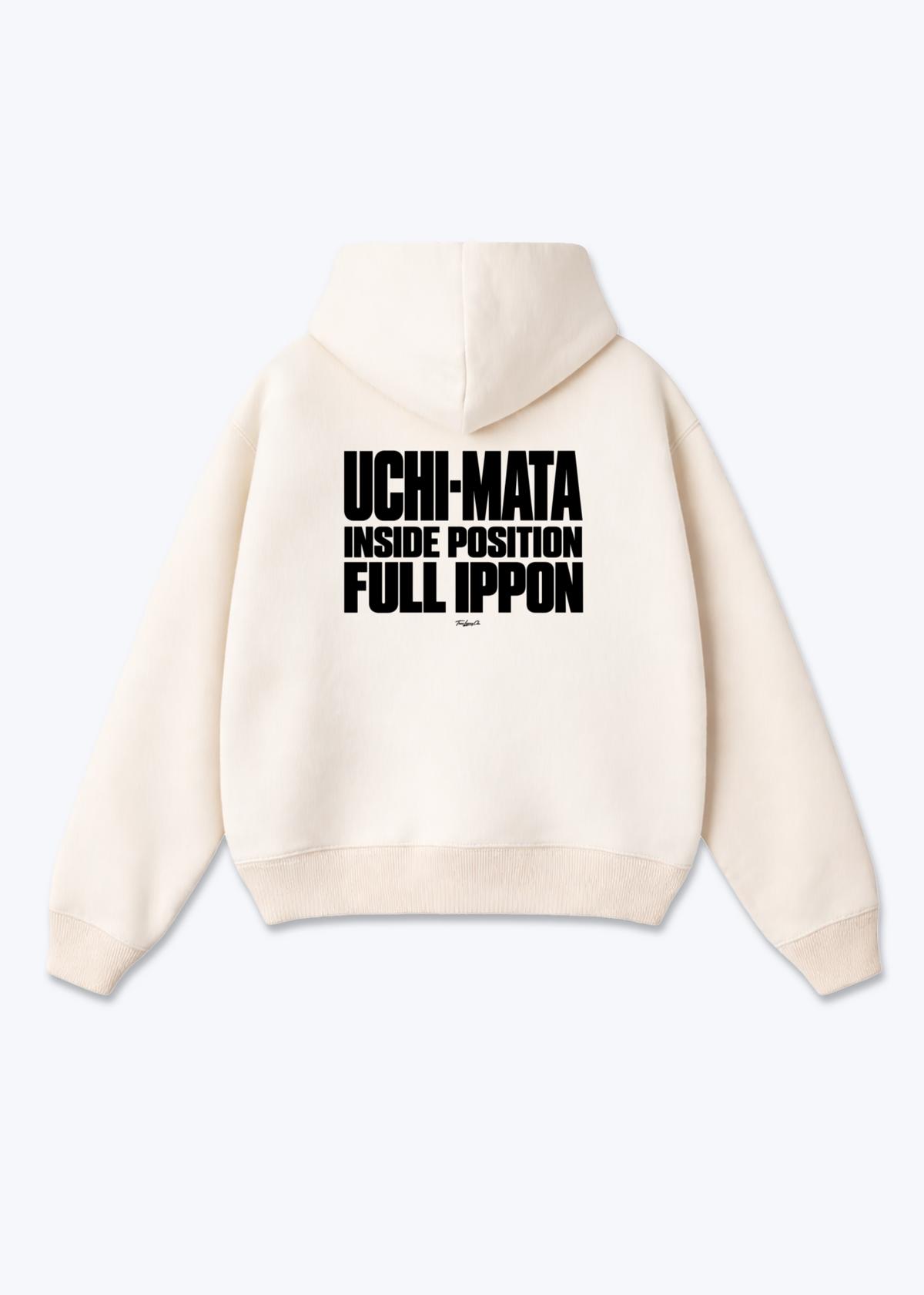 UCHI-MATA FULL IPPON - Oversized Hoodie - Beige Back (Designed)