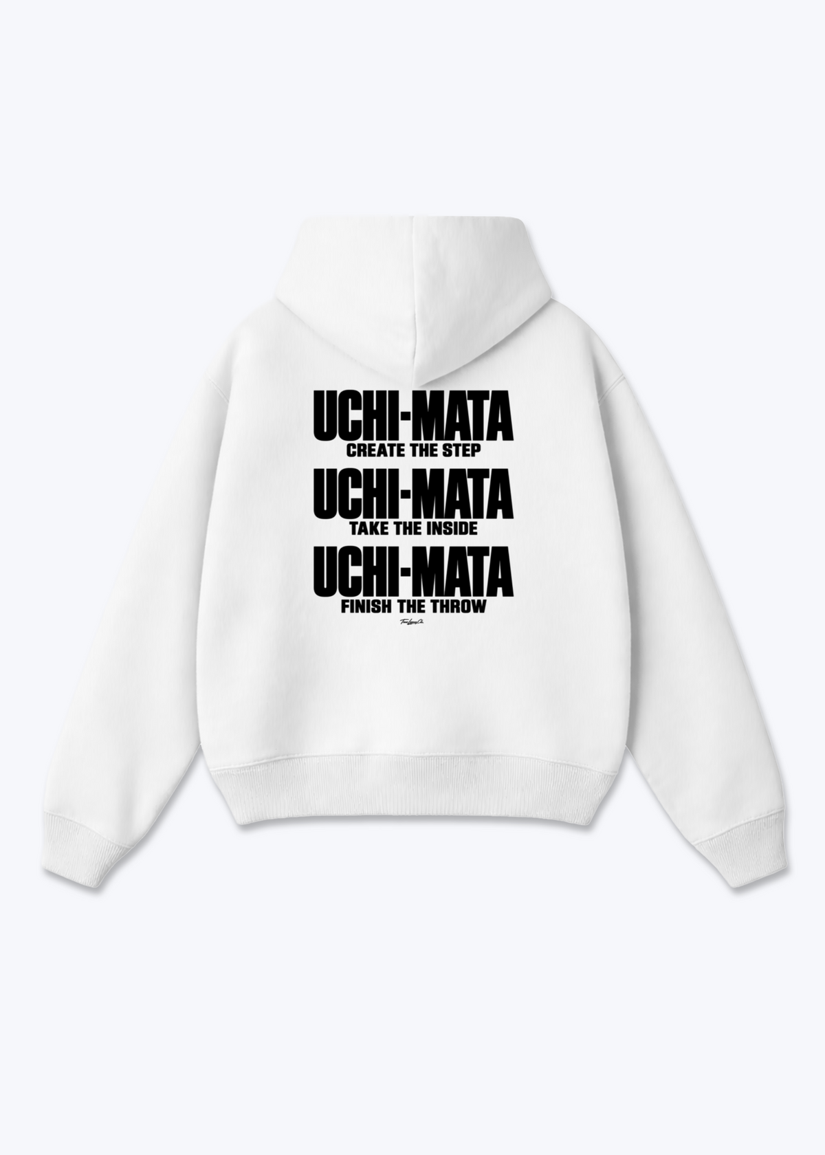 UCHI-MATA QUOTE - Oversized Hoodie - White Back (Designed)